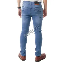 CELANA PANJANG JEANS Celana Panjang Soft Jeans Pria Premium Denim Biru Muda