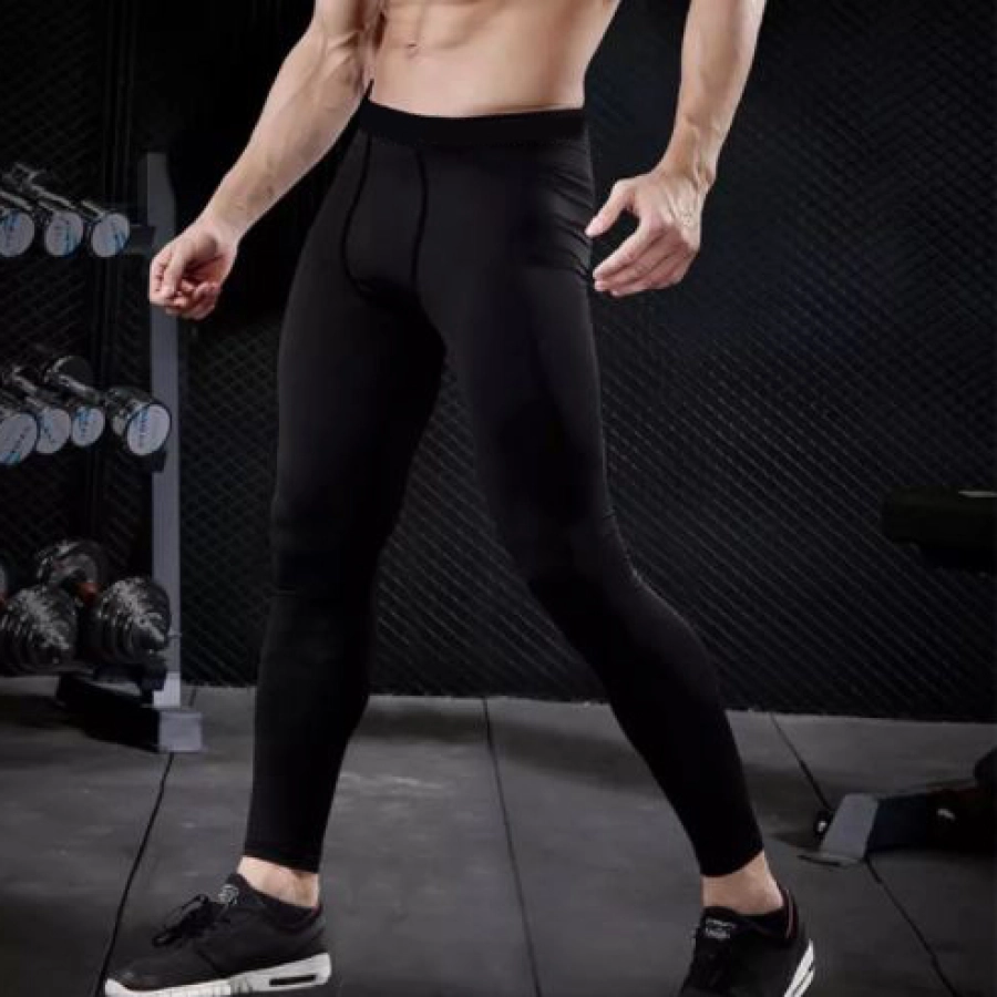 CELANA BASELAYER CELANA OLAHRAGA PRIA BASE LAYER LEGGING PANJANG SPANDEK POLOS HITAM 1 ctj_baselayer_legging_hx0