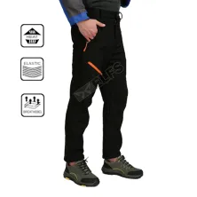 CELANA HIKING Celana Hiking Waterproof Polar Anti Dingin Outdoor Soft Shell Pants Hitam