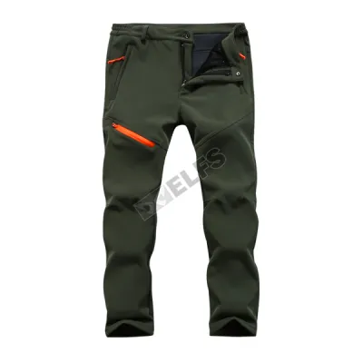 CELANA HIKING Celana Hiking Waterproof Polar Anti Dingin Outdoor Soft Shell Pants Hijau Army 2 ctj_polar_waterproof_ia_1