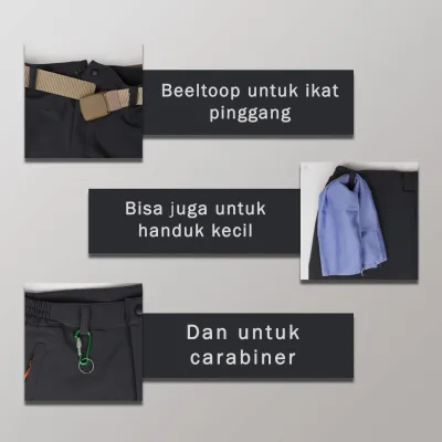 CELANA HIKING Celana Hiking Waterproof Ultra Light Outdoor Tracking Pants Hitam 4 ctj_ultra_light_waterproof_hx3