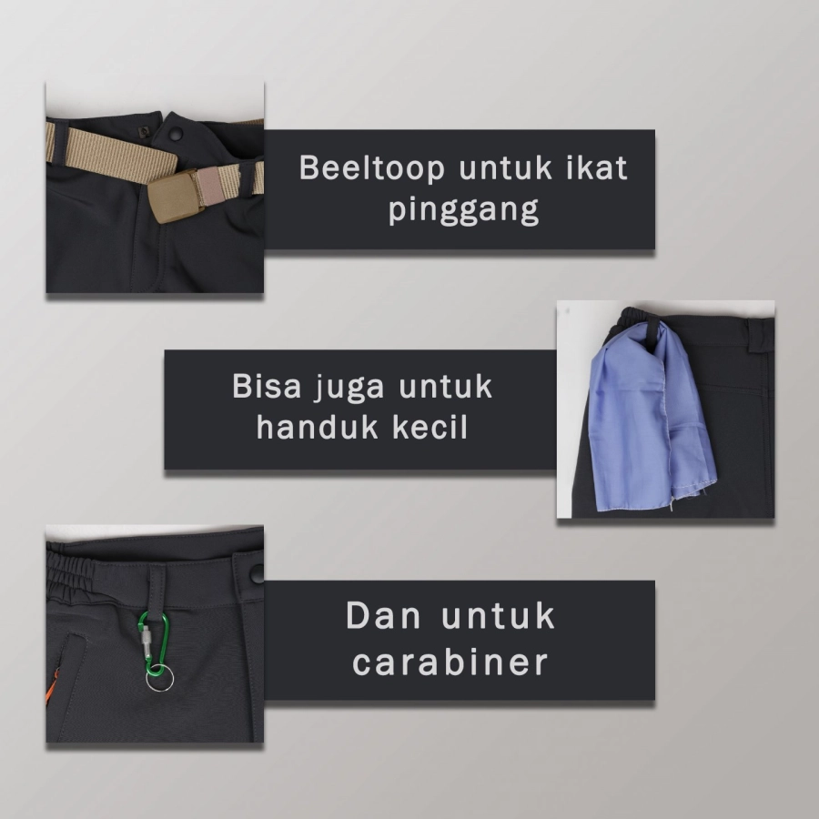 CELANA HIKING Celana Hiking Waterproof Ultra Light Outdoor Tracking Pants Hijau Army 4 ctj_ultra_light_waterproof_ia3