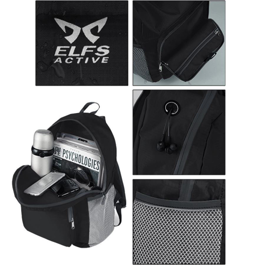 TAS RANSEL LIPAT ANTI AIR 20L FOLDABLE WATER RESISTANT BACKPACK 35020 HITAM SELETING ABU DAY