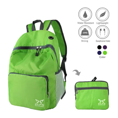 DAY PACK Tas Ransel Lipat Anti Air 20L Foldable Water Resistant Backpack 35020 Hijau Muda 1 daypack_fave_20l_green_0