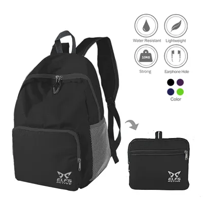 DAY PACK Tas Ransel Lipat Anti Air 20L Foldable Water Resistant Backpack 35020 Hitam 1 daypack_fave_20l_hx0