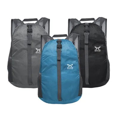 DAY PACK Tas Ransel Lipat Anti Air 20L Foldable Water Resistant Backpack 1AZD02 ELFS Biru Muda 2 daypack_live_20l_aqua1