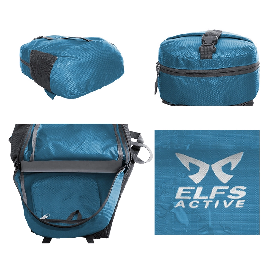 DAY PACK Tas Ransel Lipat Anti Air 20L Foldable Water Resistant Backpack 1AZD02 ELFS Biru Muda 4 daypack_live_20l_aqua3