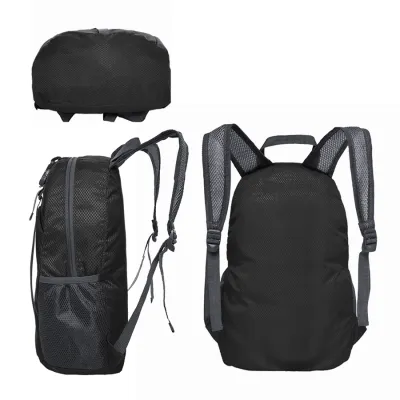 DAY PACK Tas Ransel Lipat Anti Air 20L Foldable Water Resistant Backpack 1AZD02 ELFS Hitam 3 daypack_live_20l_black2