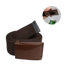 IKAT PINGGANG KANVAS, DLL Ikat Pinggang Canvas Bottler Opener Belt Coklat Tua