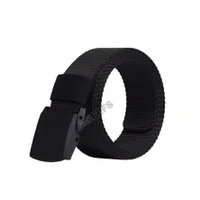 IKAT PINGGANG KANVAS, DLL Ikat Pinggang Canvas Anti Metal Detector Tactical Military Belt Hitam