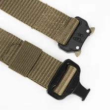 IKAT PINGGANG KANVAS, DLL IKAT PINGGANG PRIA TACTICAL COBRA BUCKLE KLIK BELT KREM