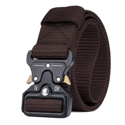 IKAT PINGGANG KANVAS, DLL IKAT PINGGANG PRIA TACTICAL COBRA BUCKLE KLIK BELT COKLAT TUA 1 gb_fmz_niilon_tactical_cobra_ct0