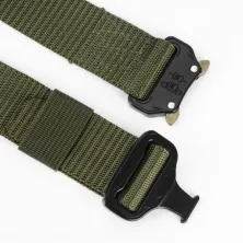 IKAT PINGGANG KANVAS, DLL IKAT PINGGANG PRIA TACTICAL COBRA BUCKLE KLIK BELT HIJAU ARMY