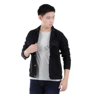 JAKET JEANS & KULIT Jaket Jeans Pria Hoodie Fleece Kemeja 215D2 Hitam 4 hlplj_hoodie_kemeja_jeans_215d2_hx_3