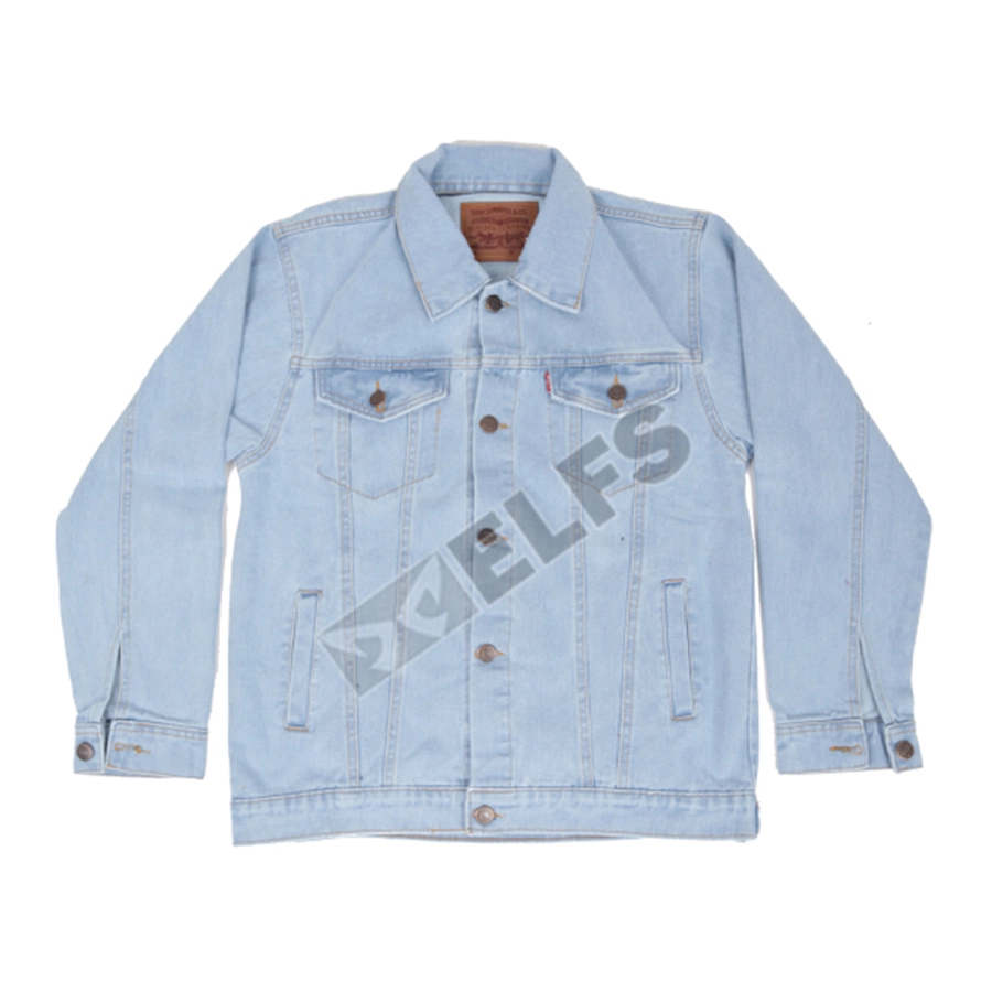 JAKET JEANS & KULIT Jaket Jeans Denim Pria Kemeja Sreetwear 215D2 Biru Muda 3 hlplj_jeans_215d2_bm2_copy