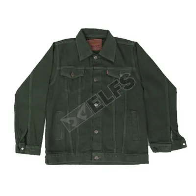 JAKET JEANS & KULIT Jaket Jeans Denim Pria Kemeja Sreetwear 215D2 Hijau Army 3 hlplj_jeans_215d2_ia2_copy