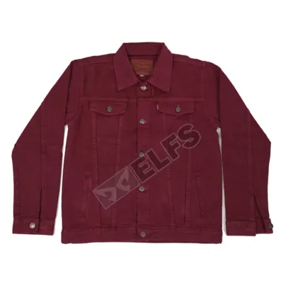 JAKET JEANS & KULIT Jaket Jeans Denim Pria Kemeja Sreetwear 215D2 Maroon 3 hlplj_jeans_215d2_mo2_copy