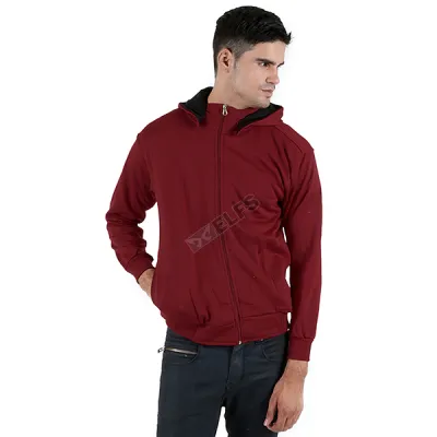 HOODIE & JAKET FLEECE Jaket Hoodie Fleece Jaket 1J Maroon 1 hlpls_hoodie_jacket_1j_mo_0