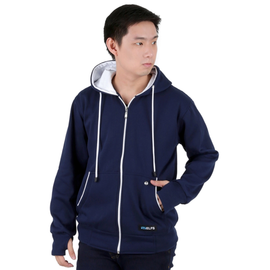 HOODIE & JAKET FLEECE Jaket Hoodie List Biru Dongker 1 hlpls_hoodie_list_bd_0