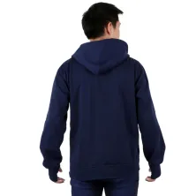 HOODIE & JAKET FLEECE Jaket Hoodie List Biru Dongker