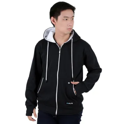 HOODIE & JAKET FLEECE Jaket Hoodie List Hitam 1 hlpls_hoodie_list_hx_0