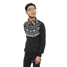 JUMPER JUMPER PRIA TERRY HARAJUKU ABSTRAK HITAM