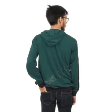 JUMPER HOODIE JUMPER PRIA 2 LIST HIJAU TUA 