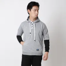 JUMPER Timo Jumper Hoodie Fleece with Shoe Laces Knot Abu Muda