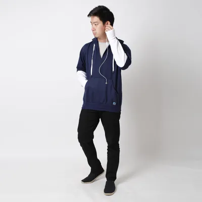 JUMPER Timo Jumper Hoodie Fleece with Shoe Laces Knot Biru Dongker 4 hlpls_jumper_tali_sepatu_bd3