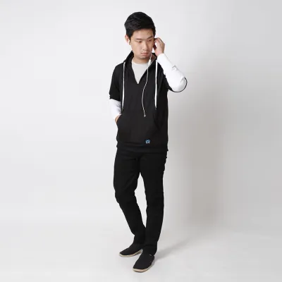 JUMPER Timo Jumper Hoodie Fleece with Shoe Laces Knot Hitam 4 hlpls_jumper_tali_sepatu_hx3