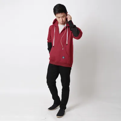 JUMPER Timo Jumper Hoodie Fleece with Shoe Laces Knot Marun 4 hlpls_jumper_tali_sepatu_mo3