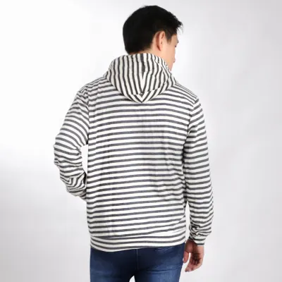 HOODIE TERRY  Hoodie Pria Salur Jaket Terry Zipper Sweater Murah 02 Abu Tua 3 hlpls_salur_02_at1