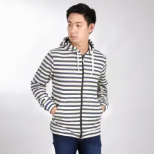 HOODIE TERRY  Hoodie Pria Salur Jaket Terry Zipper Sweater Murah 04 Abu Tua