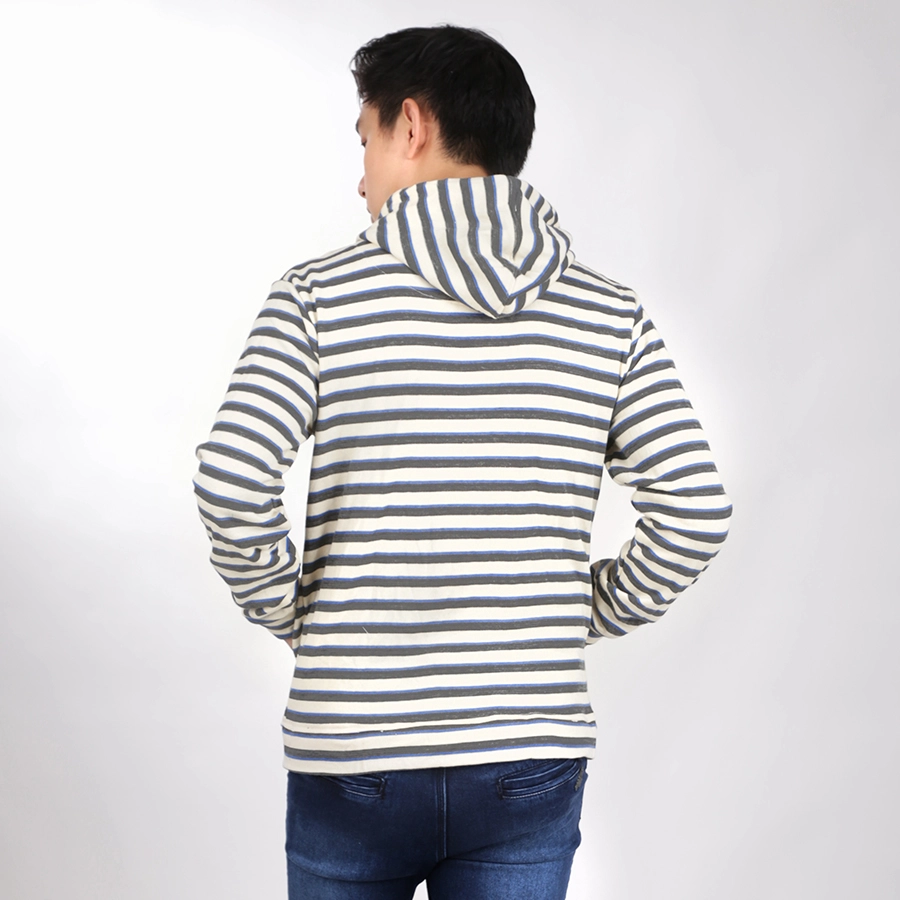 HOODIE TERRY  Hoodie Pria Salur Jaket Terry Zipper Sweater Murah 04 Abu Tua 3 hlpls_salur_04_at1