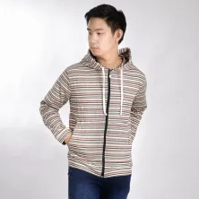 HOODIE TERRY  Hoodie Pria Salur Jaket Terry Zipper Sweater Murah 07 Merah Maroon