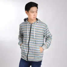 HOODIE TERRY  Hoodie Pria Salur Jaket Terry Zipper Sweater Murah 08 Cream