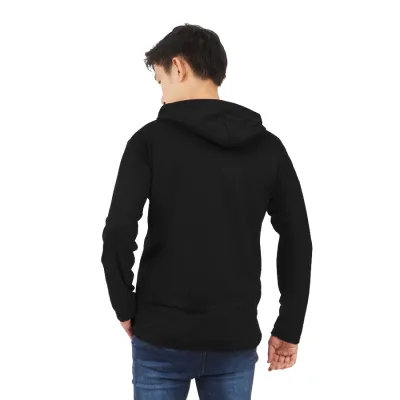 HOODIE TERRY  HOODIE PRIA TERRY POLOS HITAM 2 hlpls_terry_polos_hx1