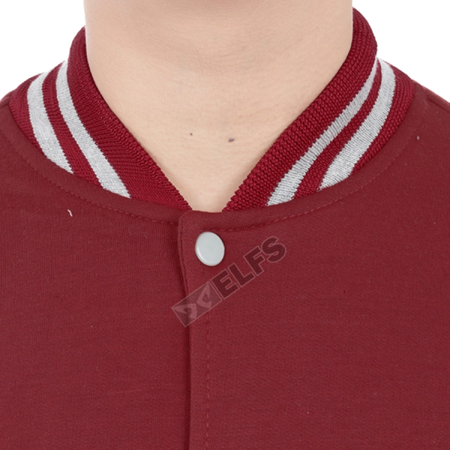 JAKET VARSITY Jaket Pria Baseball Varsity Lengan Abu Muda Maroon 3 hlpls_varsity_lengan_abumuda_mo_2