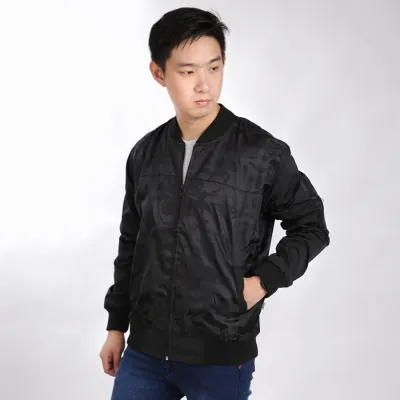 JAKET BOMBER Jaket Bomber Waterproof Loreng Streetwear Hitam 1 hlpsp_bomber_loreng_transparant_hx0