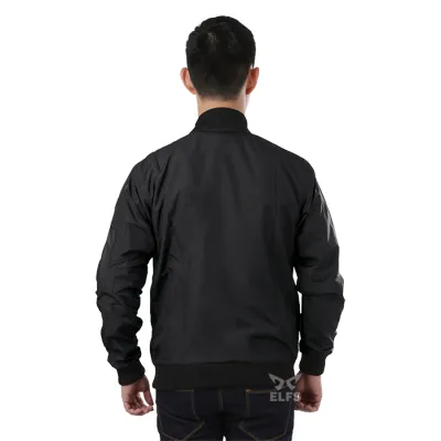 JAKET BOMBER Jaket Bomber Reverseable  Hitam Hitam 3 hlpsp_bomber_reverseable_waterproof_hx_hx_1