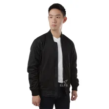 JAKET BOMBER Jaket Bomber Reverseable  Hitam Hitam