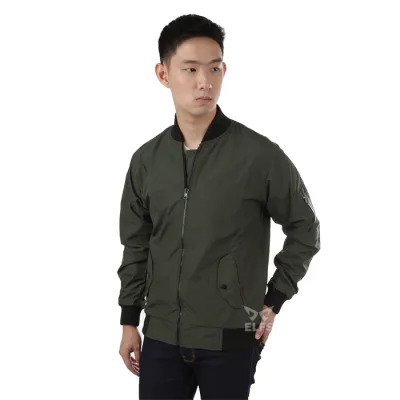 JAKET BOMBER Jaket Bomber Reverseable Hitam Hijau Army 1 hlpsp_bomber_reverseable_waterproof_hx_ia_0