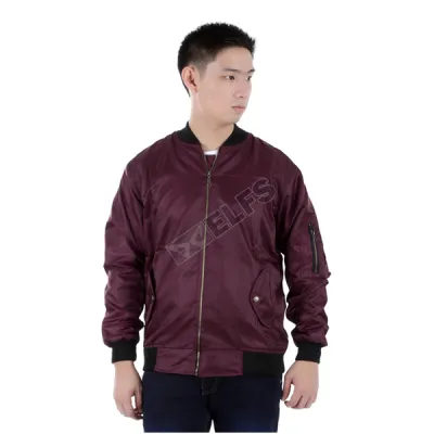 JAKET BOMBER Jaket Bomber Waterproof 175D14 Maroon 1 hlpsp_bomber_waterproof_175d14_mo_0