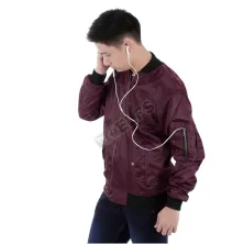 JAKET BOMBER Jaket Bomber Waterproof 175D14 Maroon