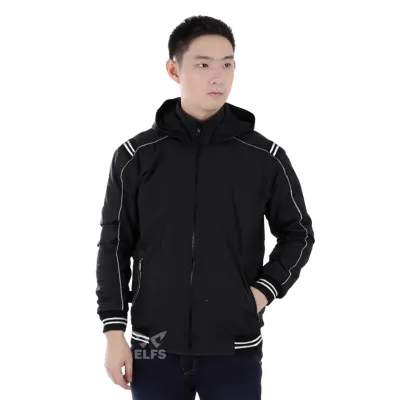 JAKET REVERSIBLE Jaket Hoodie Parasut Reverseable Training 175D15 Hitam 1 hlpsp_revers_waterproof_training_175d15_hx_0