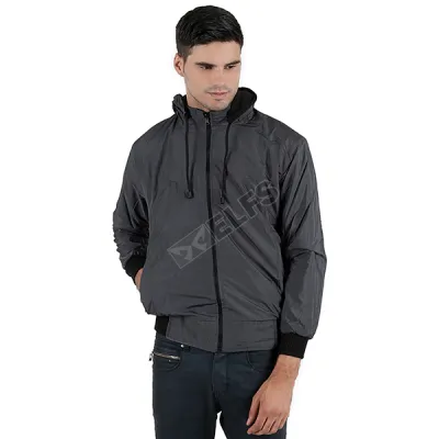 JAKET REVERSIBLE Jaket Hoodie Reverseable Parasut Fleece Hitam Abu Tua 1 hlpsp_reverseable_parasut_fleece_hitam_at_0