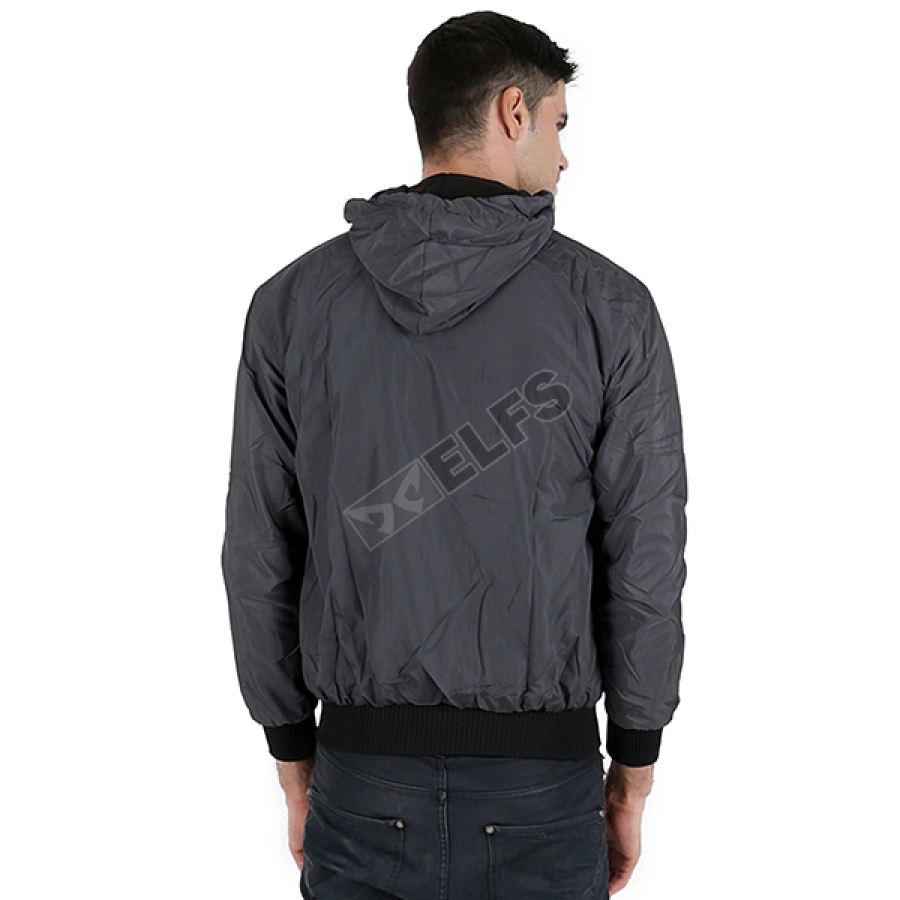 JAKET REVERSIBLE Jaket Hoodie Reverseable Parasut Fleece Hitam Abu Tua 5 hlpsp_reverseable_parasut_fleece_hitam_at_4