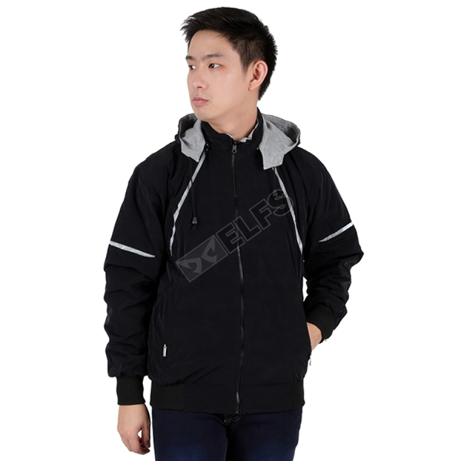 JAKET REVERSIBLE Jaket Hoodie Reverseable Parasut List Biru Dongker 1 hlpsp_reverseable_parasut_list_bd_0