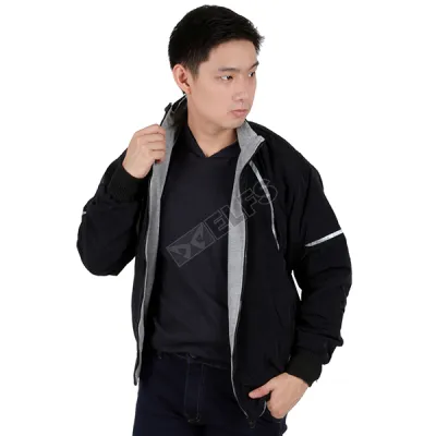 JAKET REVERSIBLE Jaket Hoodie Reverseable Parasut List Biru Dongker 3 hlpsp_reverseable_parasut_list_bd_2