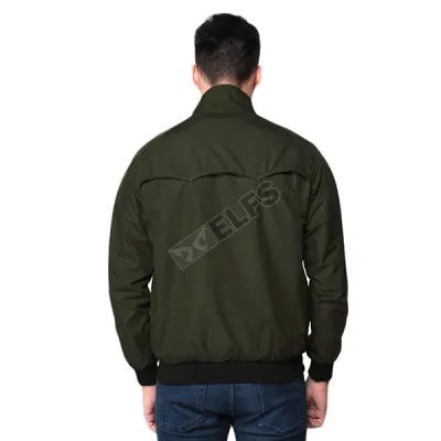 JAKET REVERSIBLE Jaket Pria Bolak Balik Harrington 2 in 1 Seleting Tinggi AM Hijau Army 4 hlpsp_reversible_harrington_am_ia_3